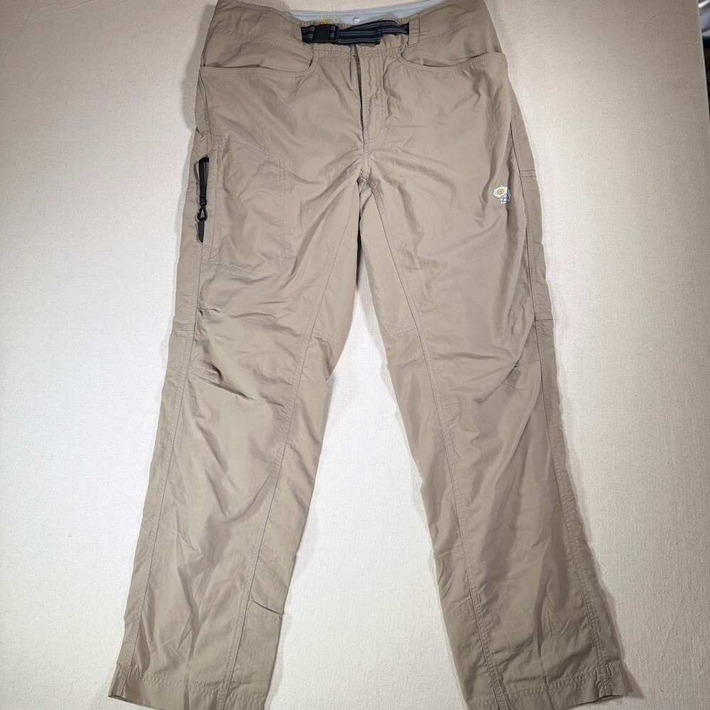 Mountain Hardwear Mens M Articulated Hiking Pants Nylon Belted Comfort Waist - Picture 2 of 16
